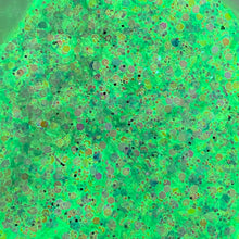 Load image into Gallery viewer, 1/4oz Raw Glitter Chunky- Teal Glow