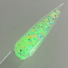 Load image into Gallery viewer, 1/4oz Raw Glitter Chunky- Teal Glow