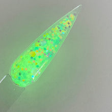 Load image into Gallery viewer, 1/4oz Raw Glitter Chunky- Teal Glow