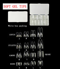 Load image into Gallery viewer, Clear Gelx Gel Press On Nail Tips