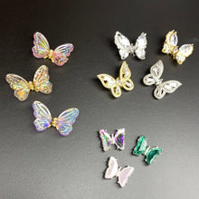 Load image into Gallery viewer, 2pcs Butterfly Nail Charms