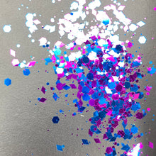 Load image into Gallery viewer, 1/4oz Raw Glitter Chunky - Fuchsia / Blue