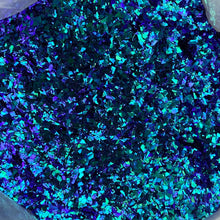 Load image into Gallery viewer, 1/4oz Raw Broken Glass Glitter - Teal Blue / Green