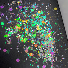 Load image into Gallery viewer, 1/4oz Raw Glitter Chunky- Teal Glow