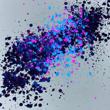 Load image into Gallery viewer, 1/4oz Raw Glitter Chunky - Fuchsia / Blue