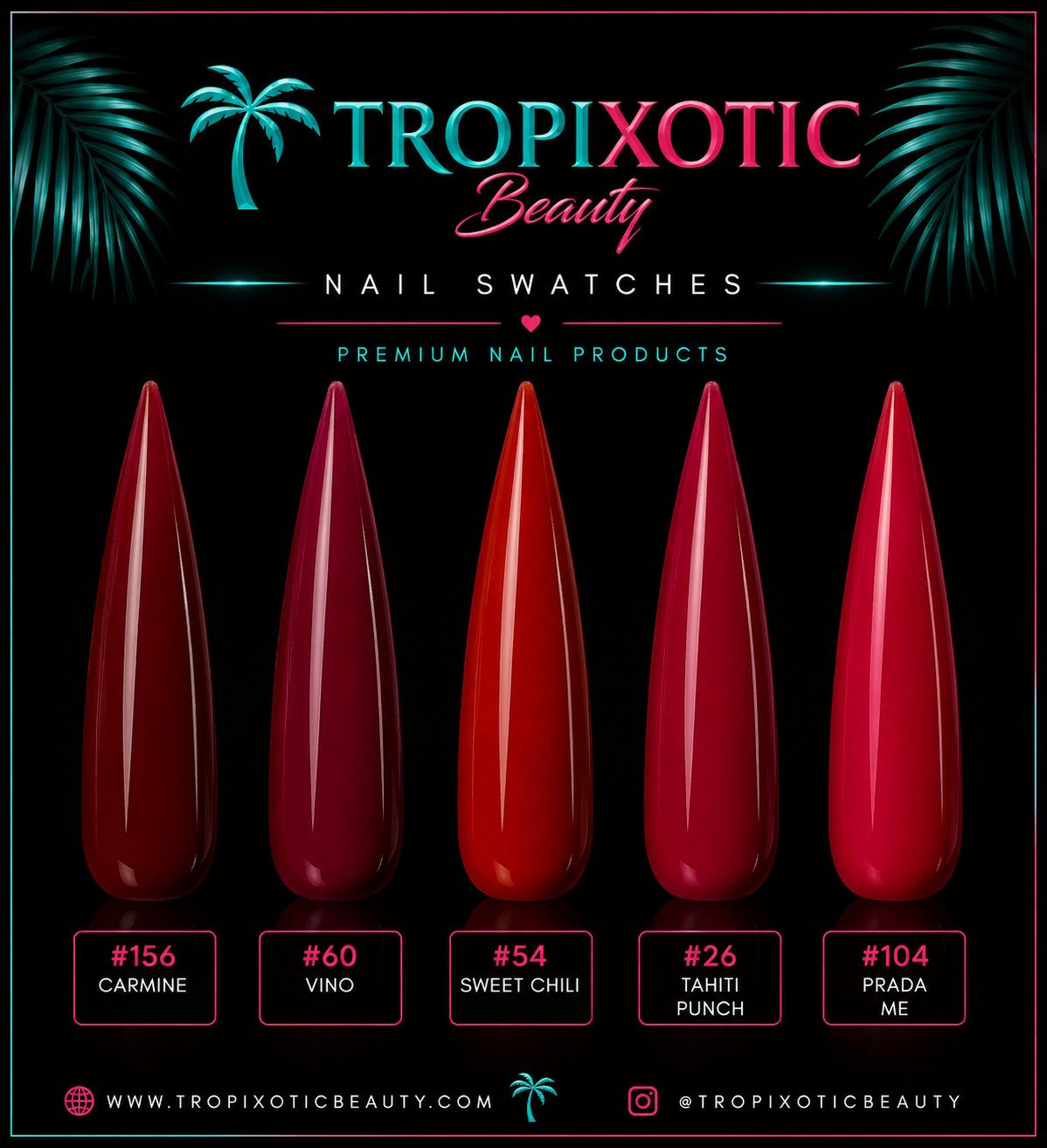RED ACRYLIC POWDER