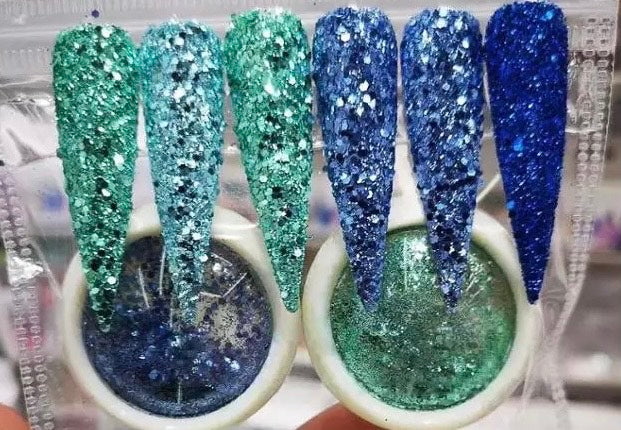6 Series Glitter Pack Teal