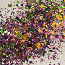 Load image into Gallery viewer, 1/4oz Raw Broken Glass Glitter -  Chameleon Pink / Green
