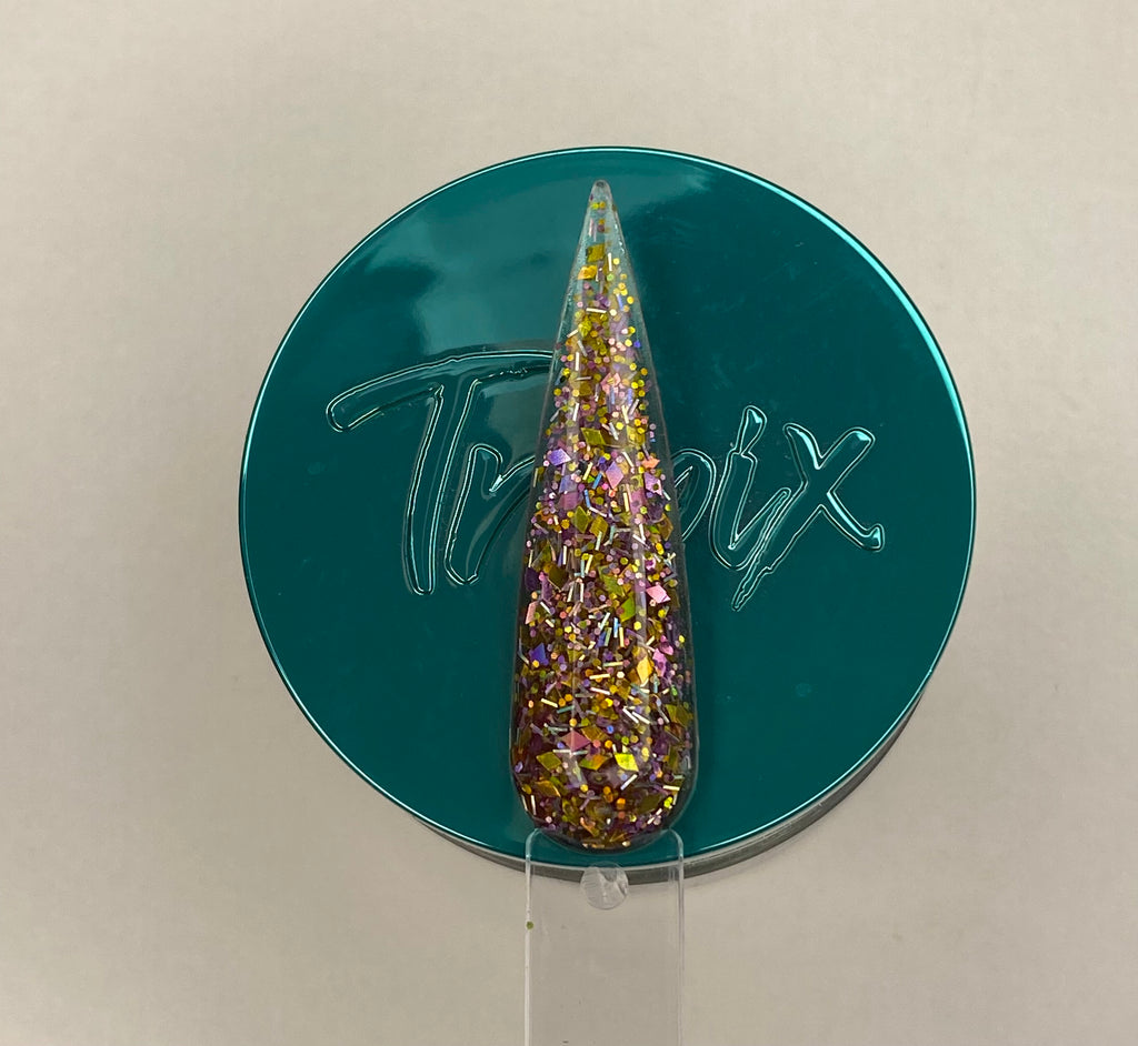 #143 Pink Champagne Sparkle | Glitter Acrylic