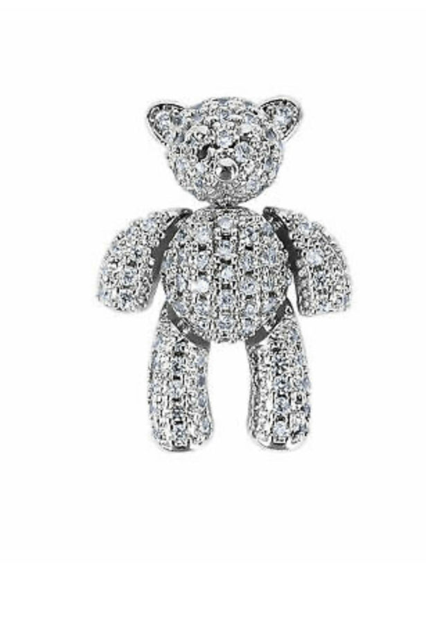 2pcs Studded Bear Charm