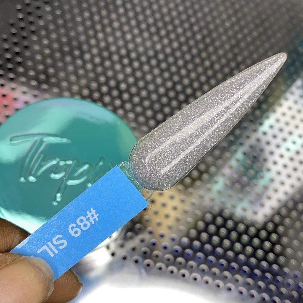 #89 Silver Shimmer | Glitter Acrylic