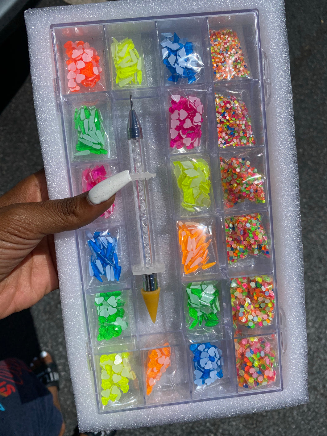 Neon Colorful Bling Box