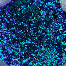 Load image into Gallery viewer, 1/4oz Raw Broken Glass Glitter -  Teal Blue / Green
