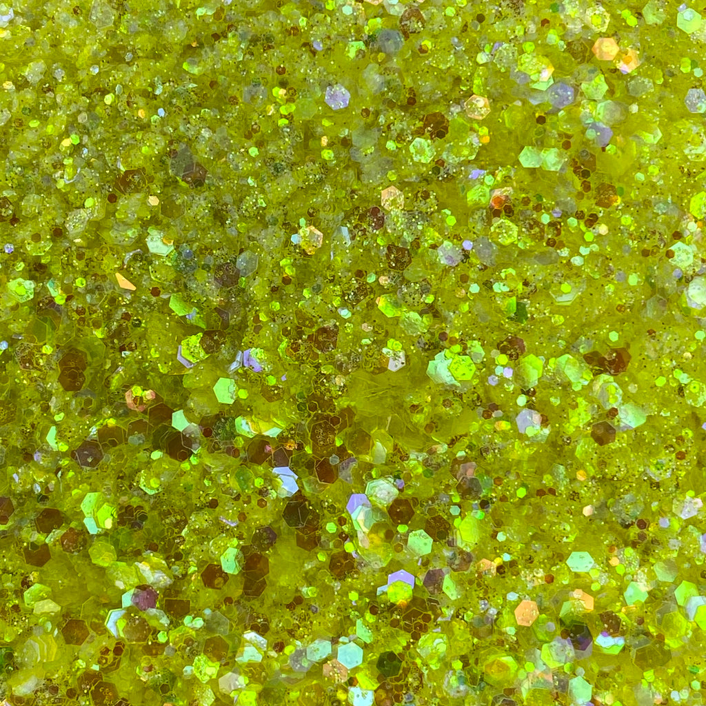 1/4oz Raw Glitter Chunky- Yellow