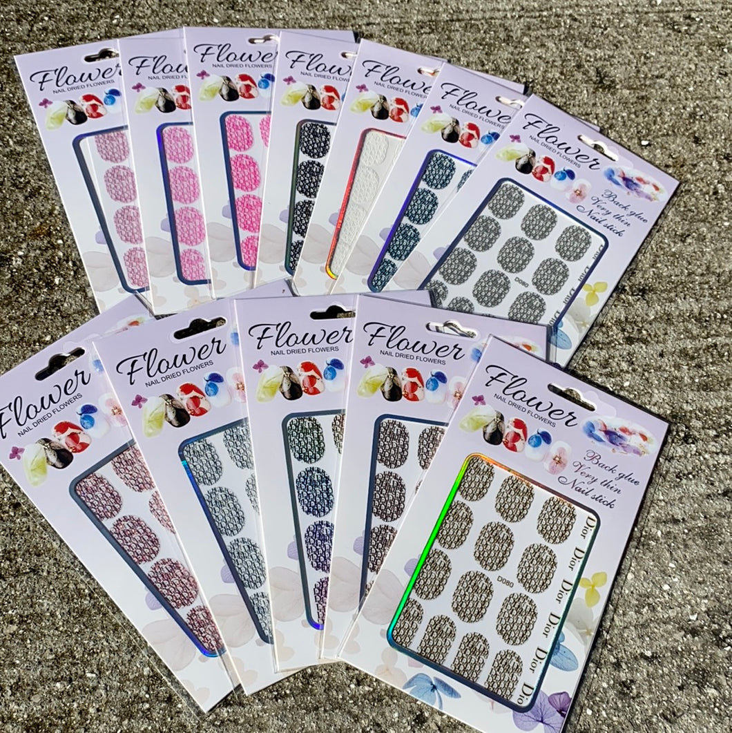 Nail Stickers - Dior holo/ metallic