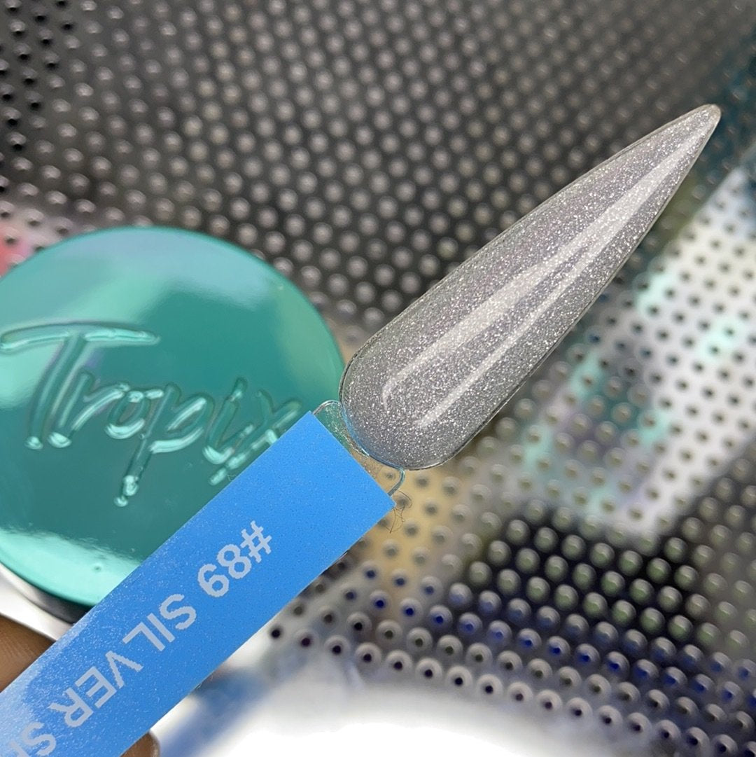 #89 Silver Shimmer | Glitter Acrylic