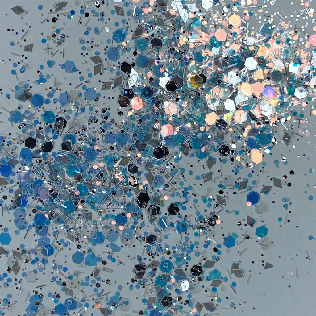 1/4oz Raw Glitter Chunky- White