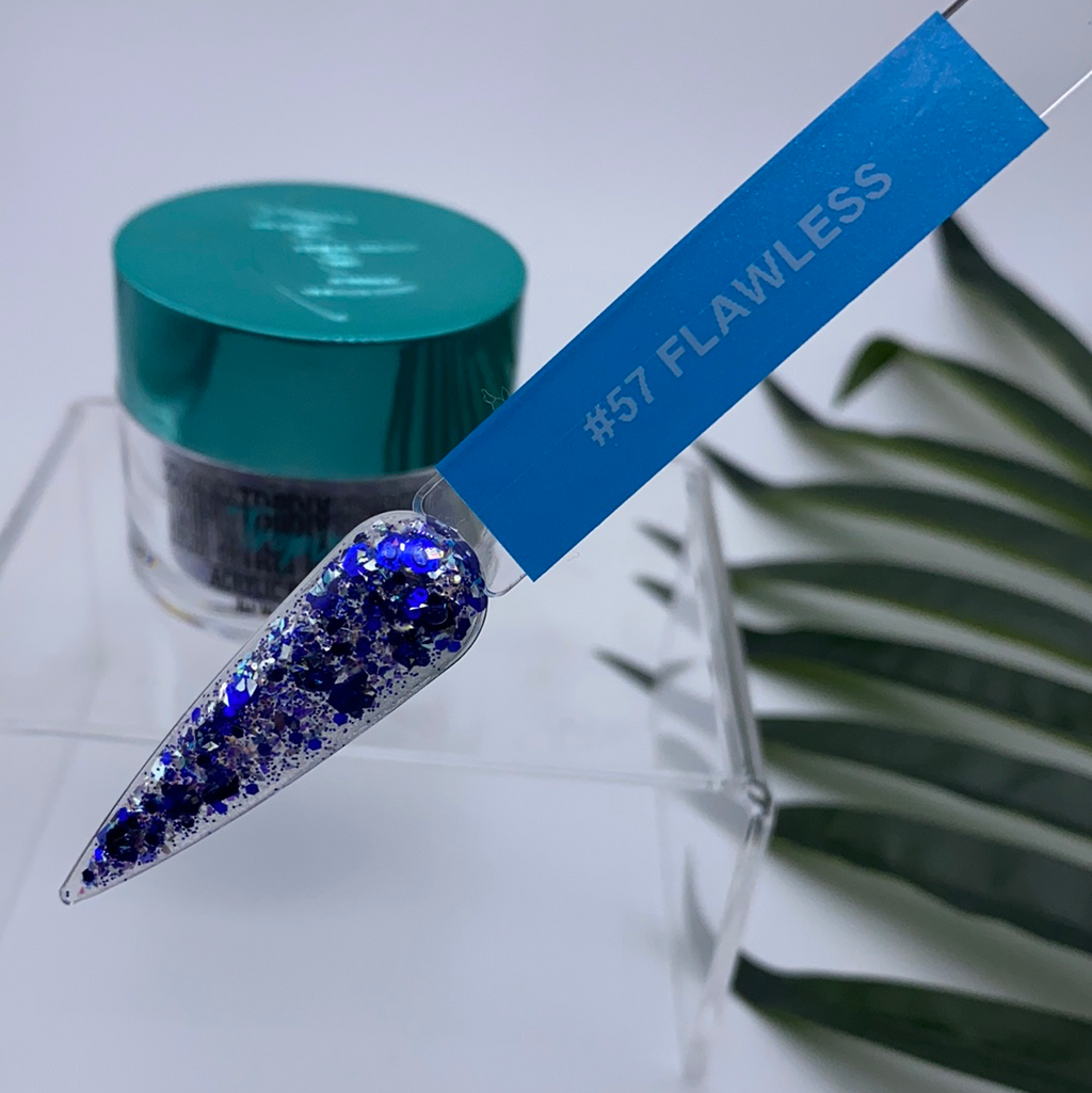 #57 Flawless | Glitter Acrylic