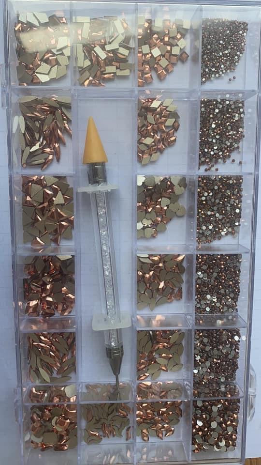 Champagne Pink Bling Box