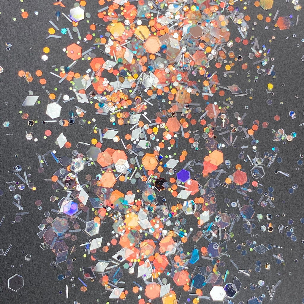 1/4oz Raw Glitter Chunky- White