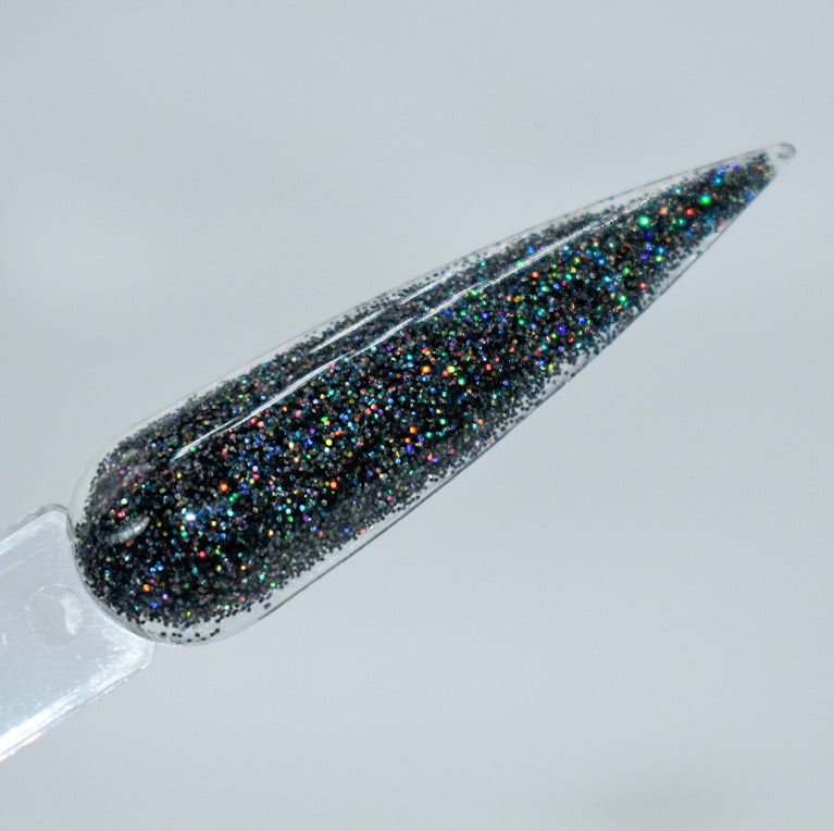 Harlem Nights | Black Glitter Acrylic
