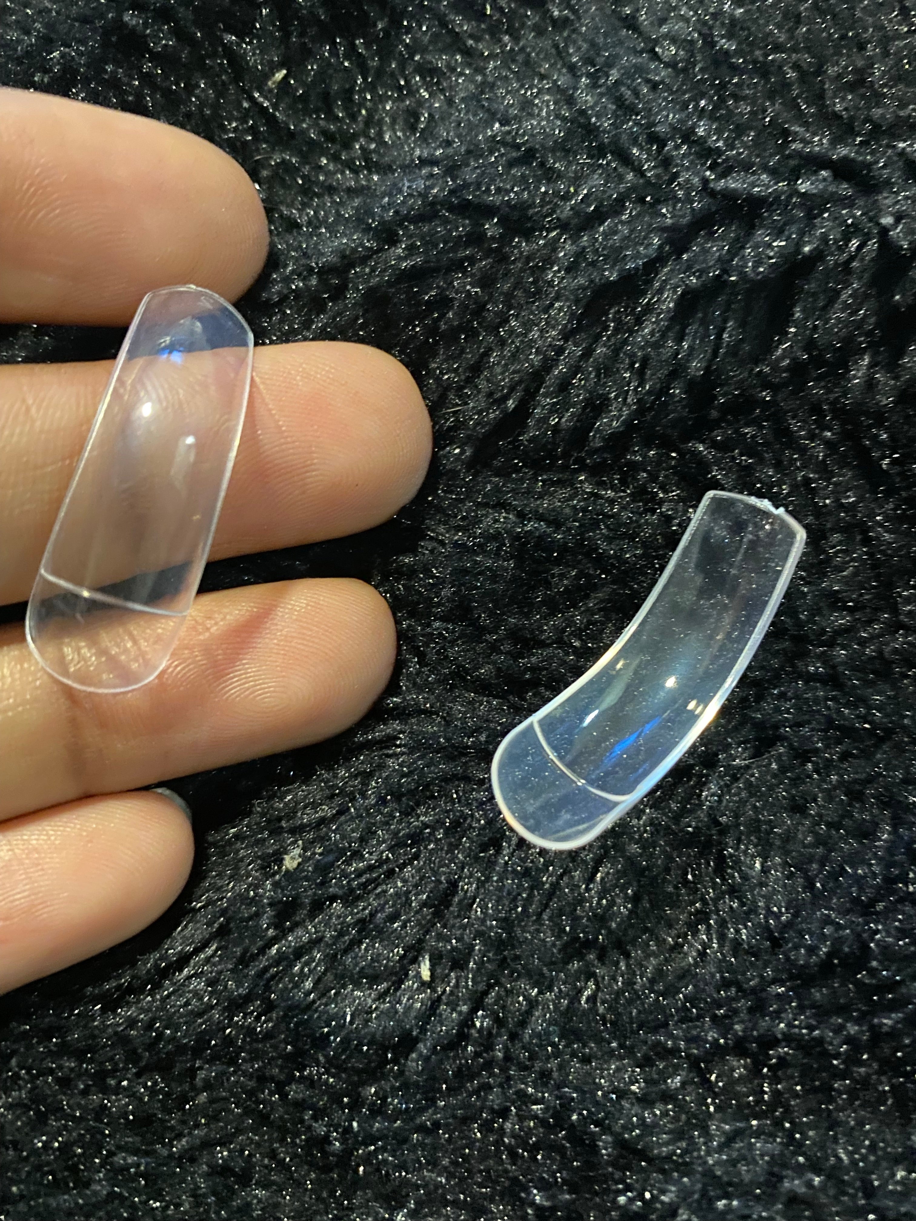 Clear Curved Tips 500pcs