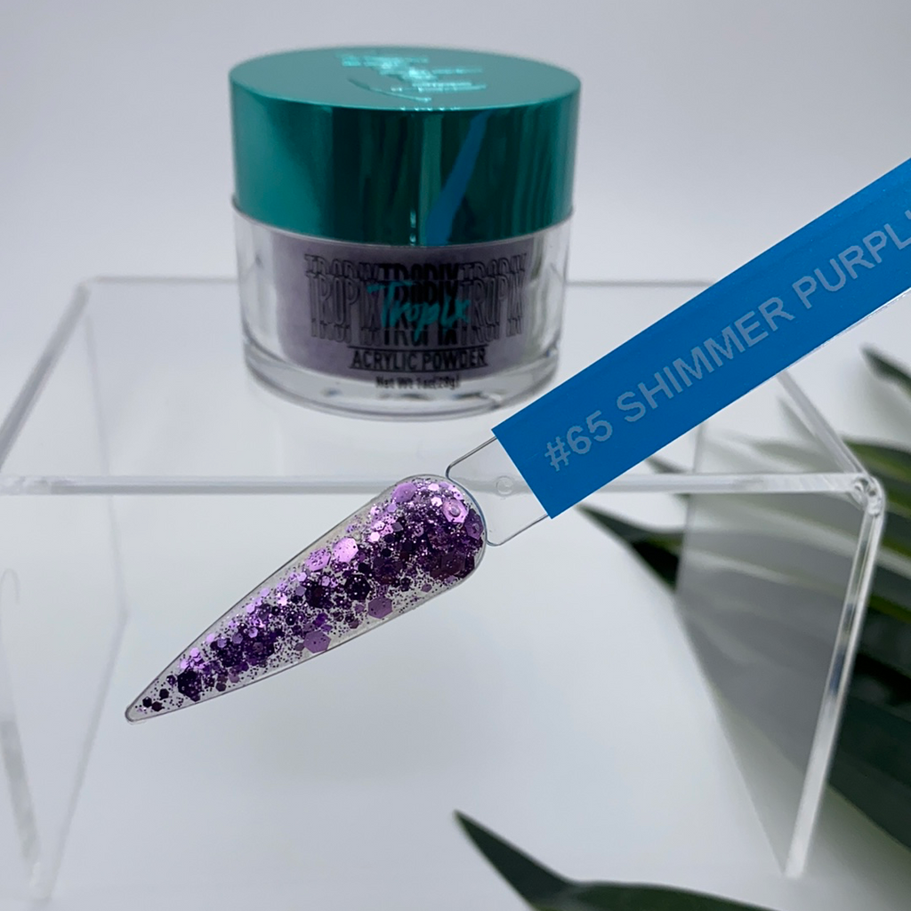 #65 Shimmer Purpl’tini | Glitter Acrylic