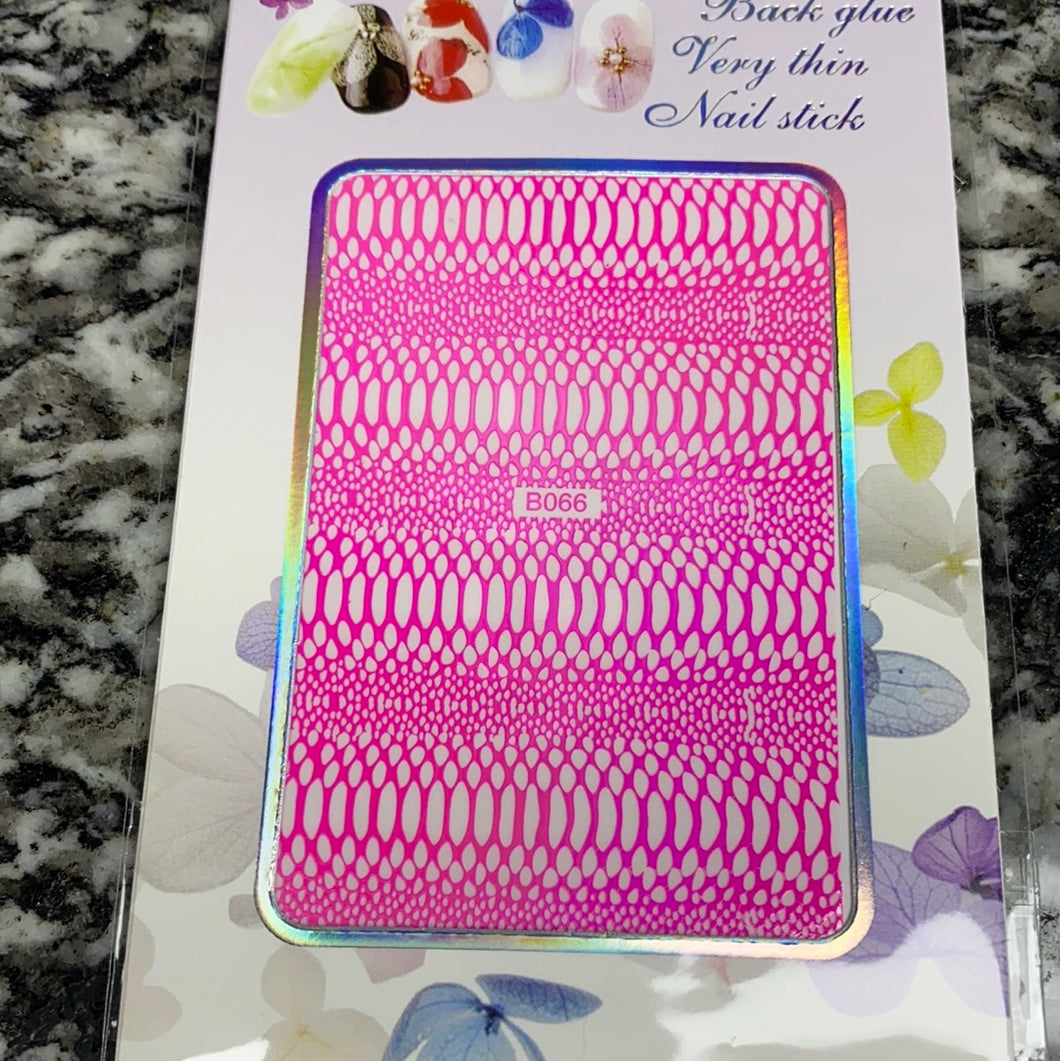 Snake Skin Nail Stickers
