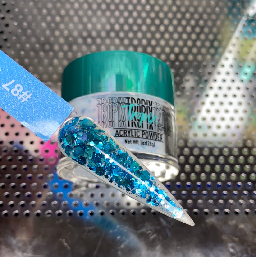 #87 Tropical Tsunami | Glitter Acrylic