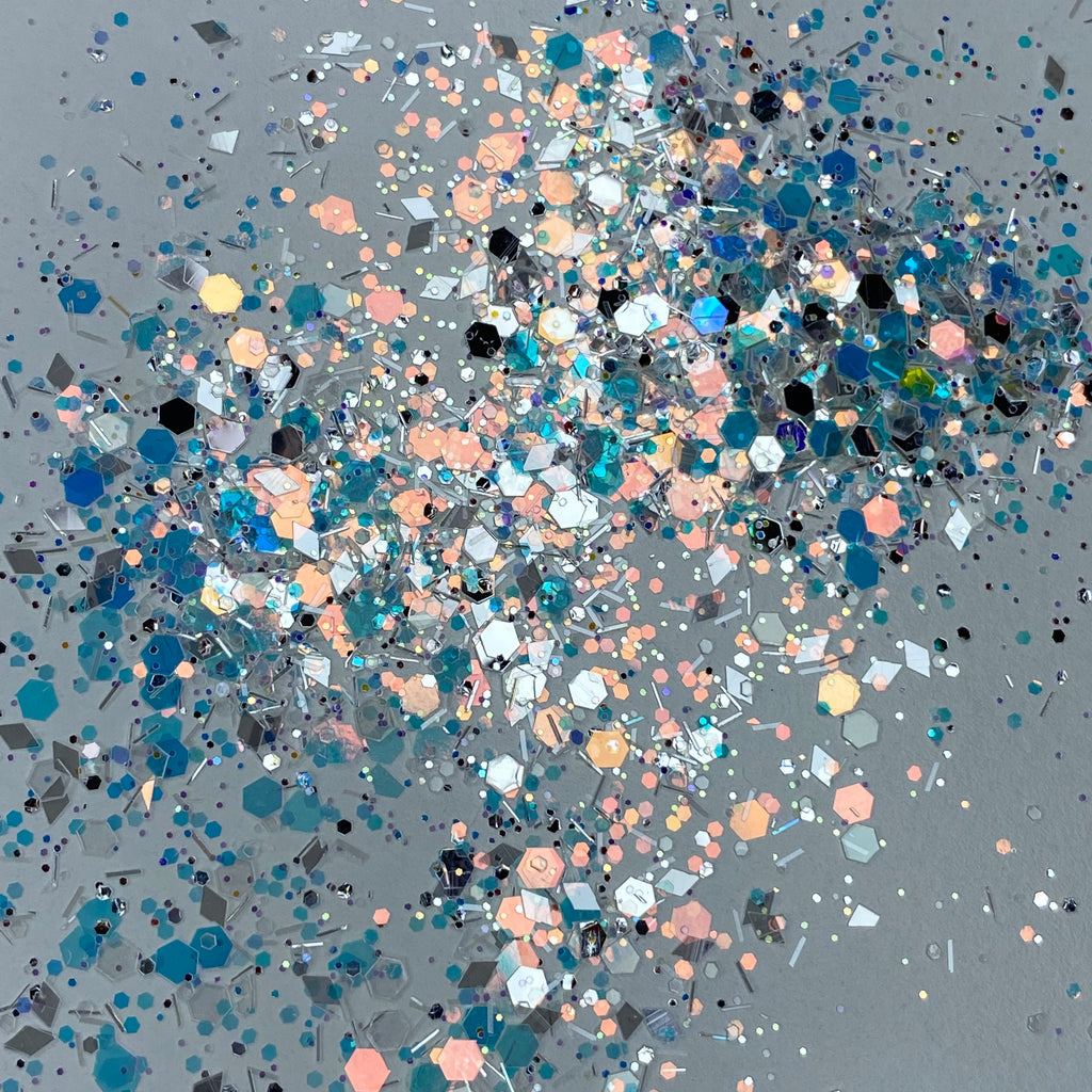 1/4oz Raw Glitter Chunky- White