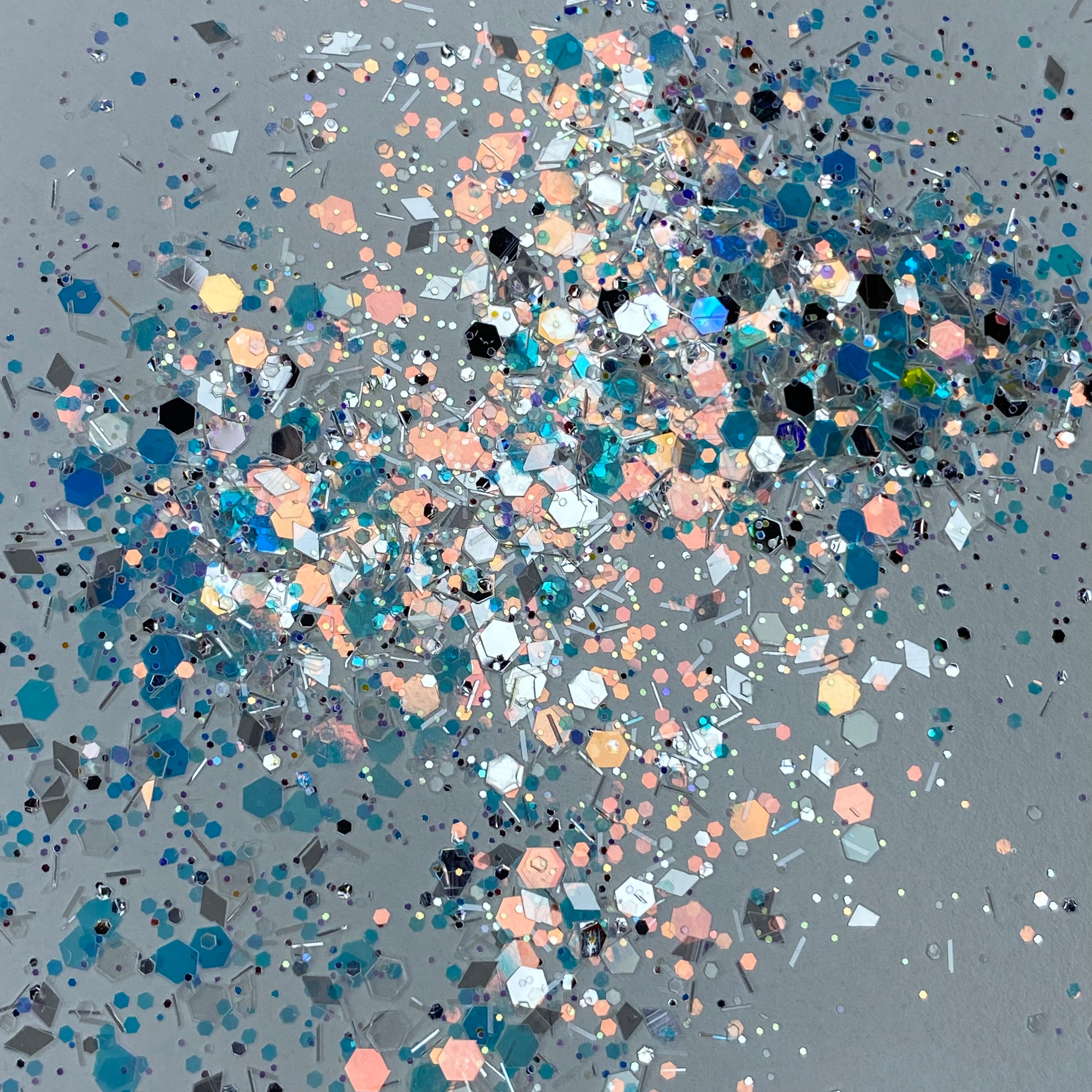 1/4oz Raw Glitter Chunky- White