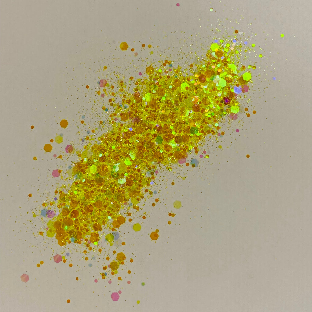 1/4oz Raw Glitter Chunky- Yellow