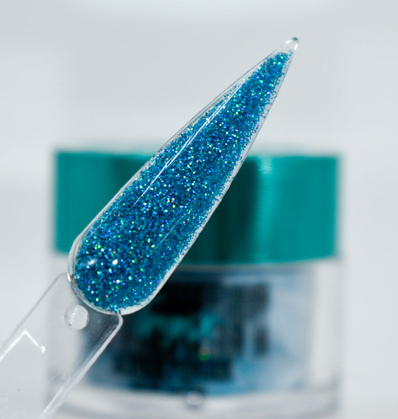 Sapphire Martini | Teal Glitter Acrylic