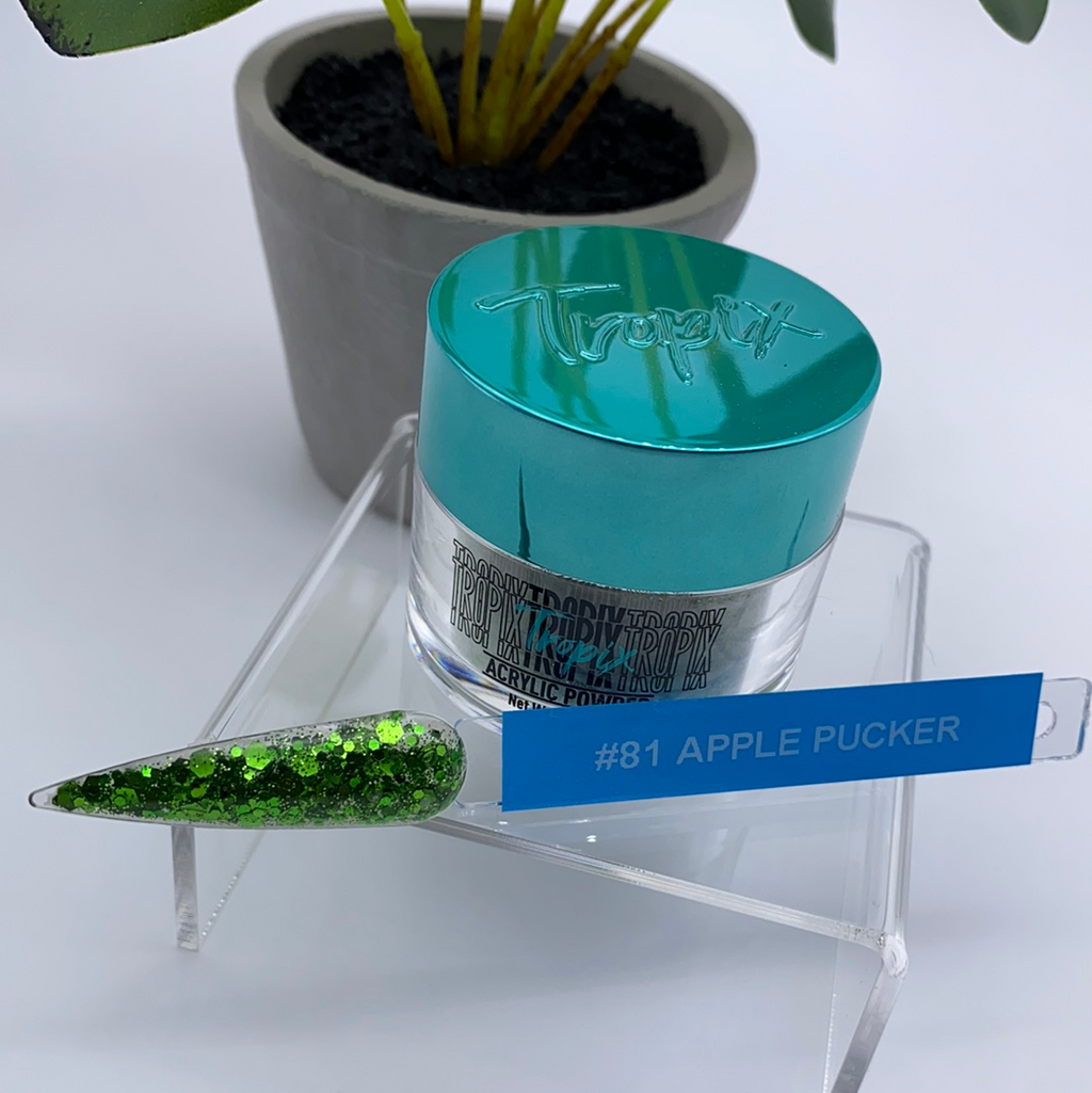 #81 Apple Pucker | Glitter Acrylic