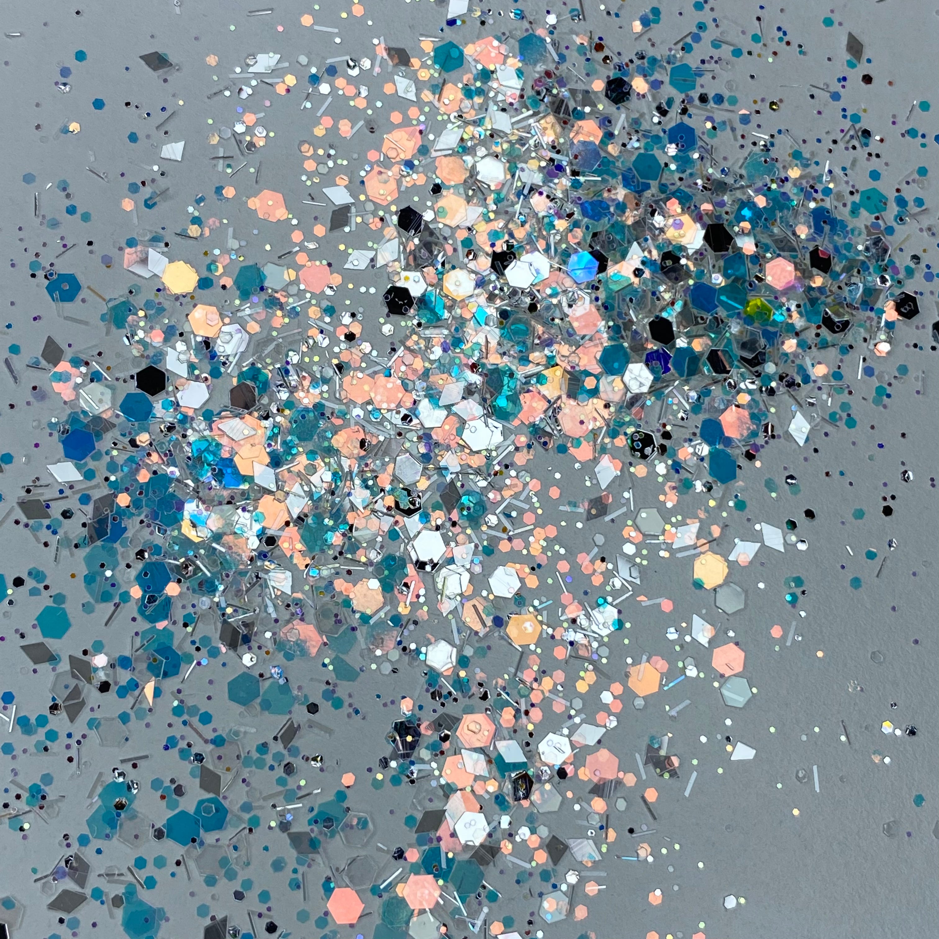 1/4oz Raw Glitter Chunky- White