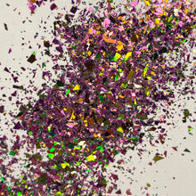 Load image into Gallery viewer, 1/4oz Raw Broken Glass Glitter -  Chameleon Pink / Green
