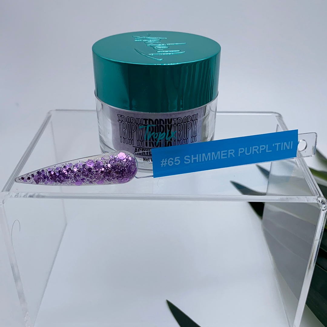 #65 Shimmer Purpl’tini | Glitter Acrylic