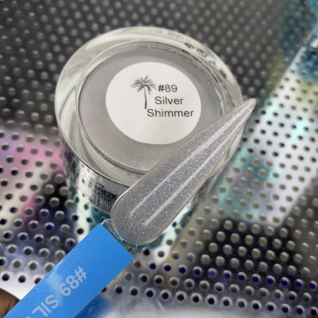 #89 Silver Shimmer | Glitter Acrylic