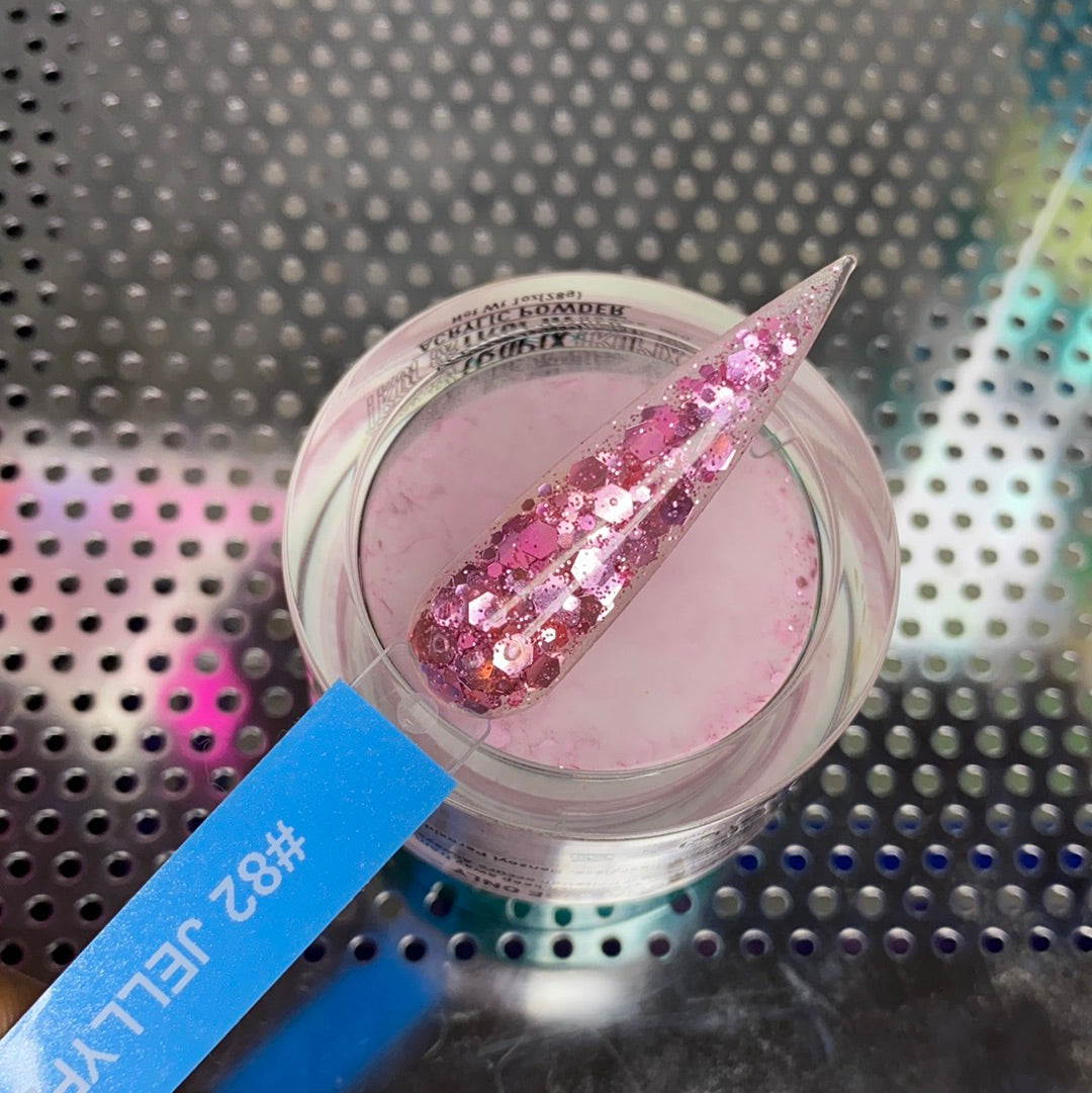 #82 Jellyfish Sting | Glitter Acrylic