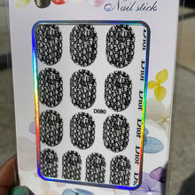 Load image into Gallery viewer, Nail Stickers - Dior holo/ metallic
