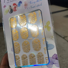Load image into Gallery viewer, Nail Stickers - Dior holo/ metallic
