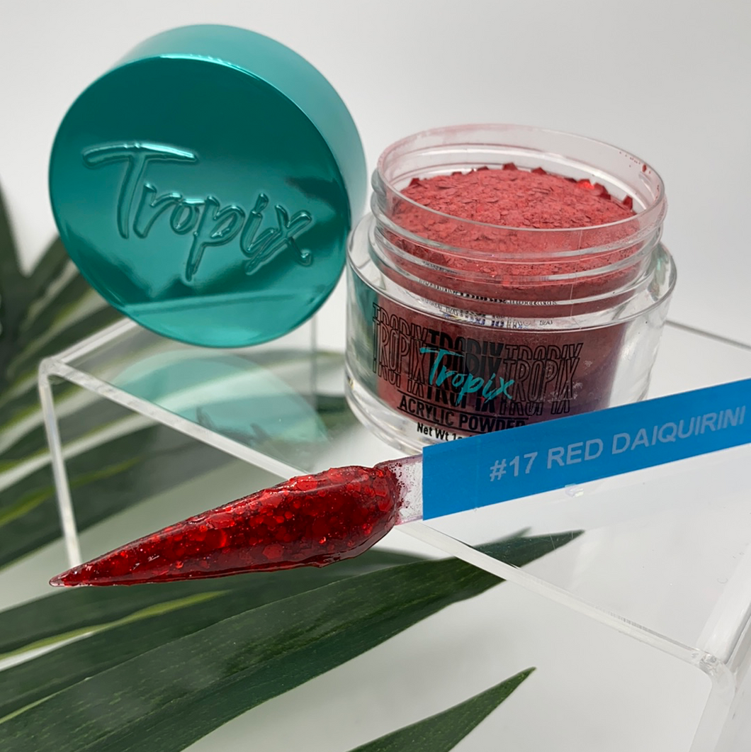 #17 Red Daiquirini | Glitter Acrylic