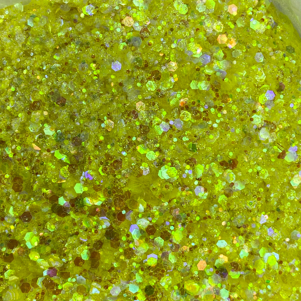 1/4oz Raw Glitter Chunky- Yellow